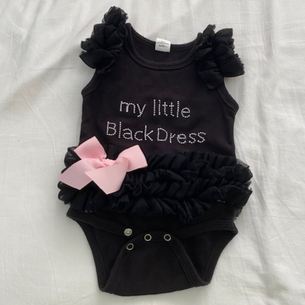 My Little Black Dress Tutu Onesie by Ella Jackson 0-6mo NWOT